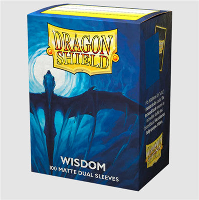 [AJC] DRAGON SHIELD STANDARD SIZE MATTE DUAL SLEEVES - WISDOM (100 SLEEVES)