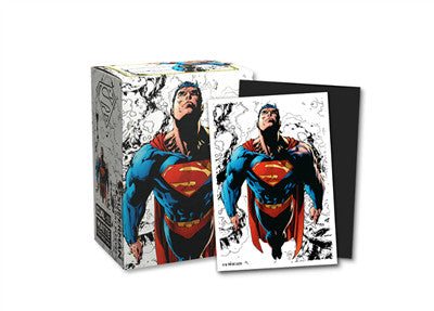 [AJC] DRAGON SHIELD STANDARD SIZE LICENSE SLEEVES - SUPERMAN CORE (FULL COLOR VARIANT) (100 SLEEVES)