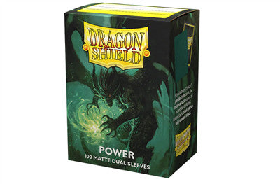 [AJC] DRAGON SHIELD SLEEVES - STANDARD SIZE - MATTE DUAL - Power (100 SLEEVES)