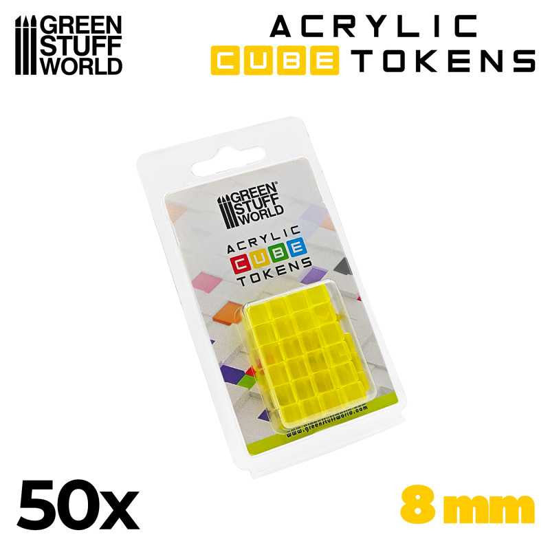 [AGS] Tokens Cubos Amarillos 8mm