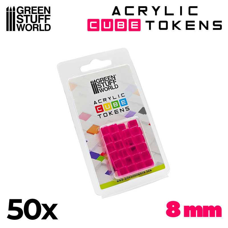 [AGS] Token Cubos - Rosa 8mm