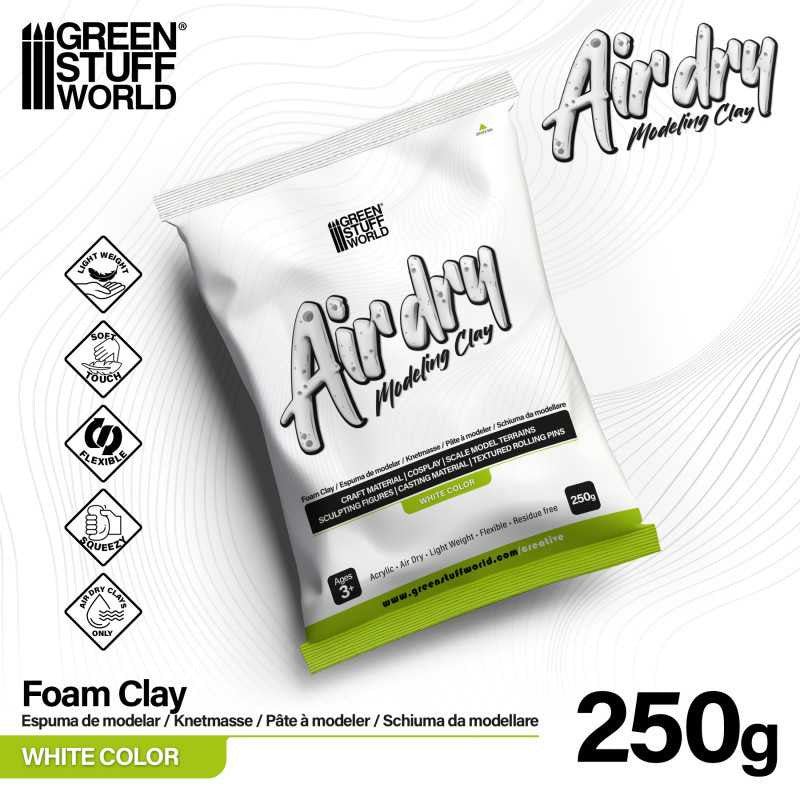 [AGS] Air Dry Foam Clay 250gr. - Blanco