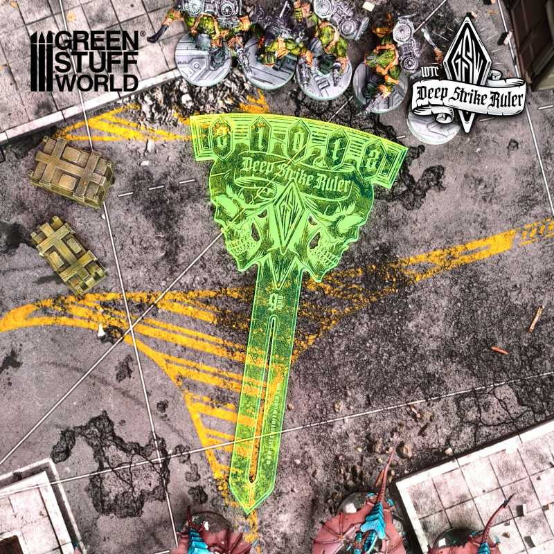 [AGS] Regla Deep Strike 9 pulgadas - Fluor Verde