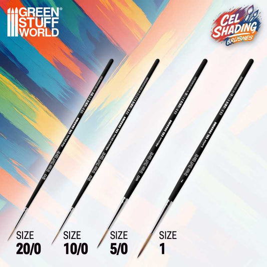 [AGS] Pinceles sintéticos Cel Shading Pack x4