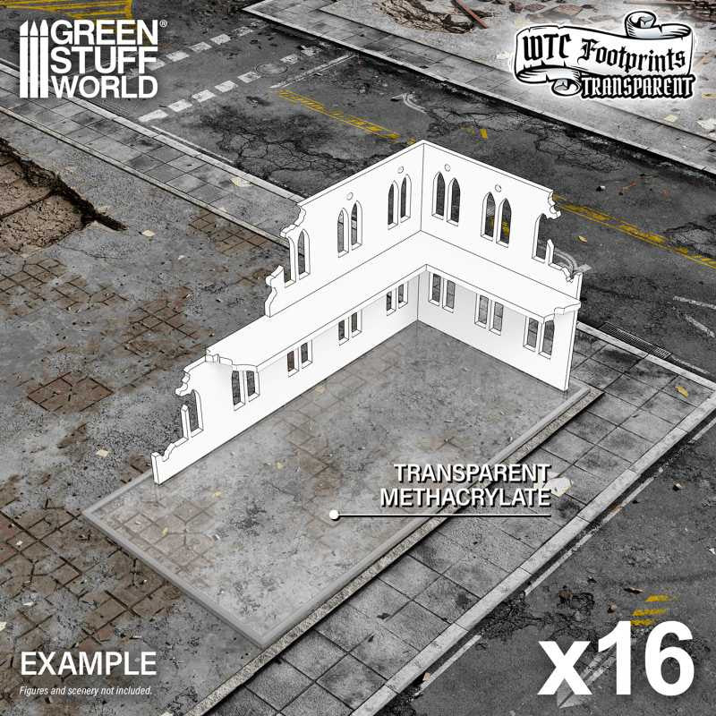 [AGS] Glasspack Footprints Básicos Wh40k compatibles Referencia