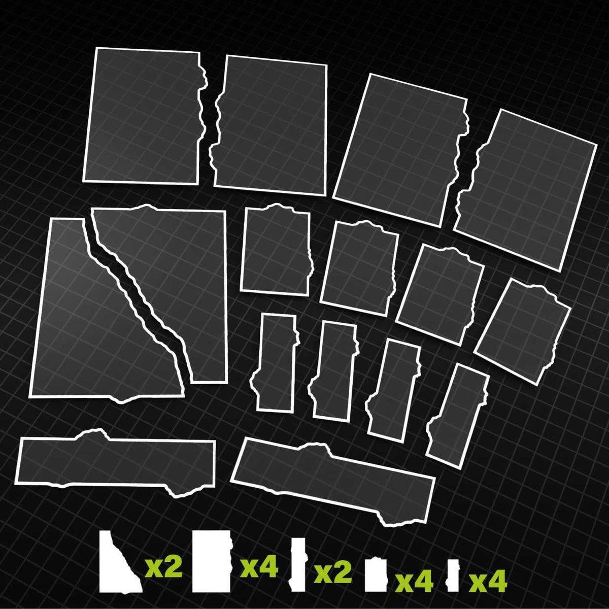 [AGS] Glasspack Footprints Básicos 11 edición Wh40k compatibles
