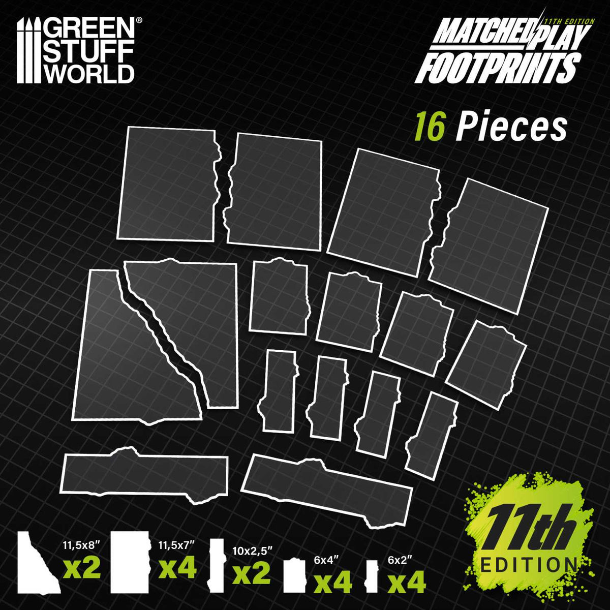 [AGS] Glasspack Footprints Básicos 11 edición Wh40k compatibles