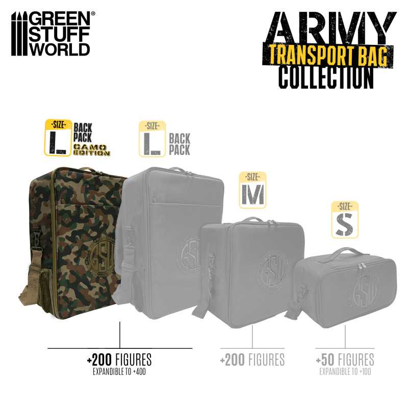 [AGS] Mochila Transporte Miniaturas - Edición Camuflaje
