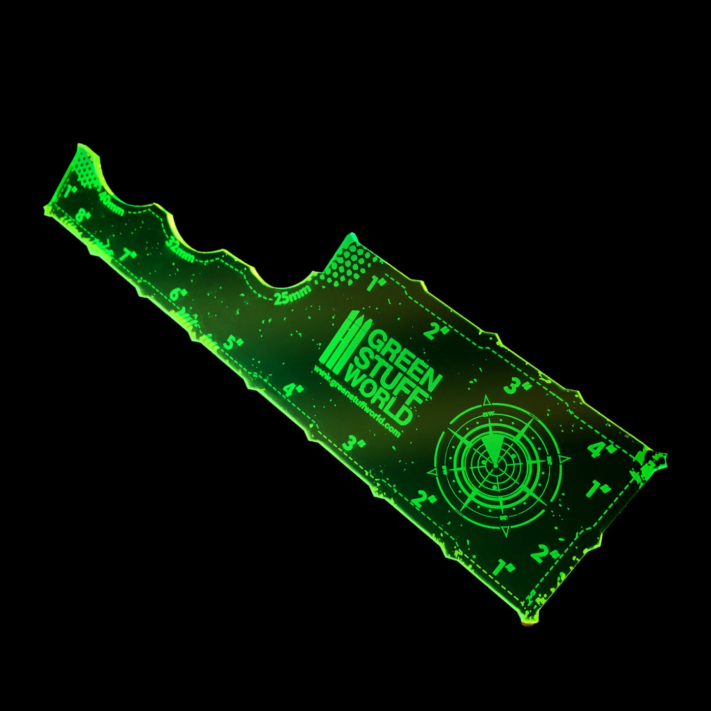[AGS] Regla Gaming - Verde Fluor 8 pulgadas