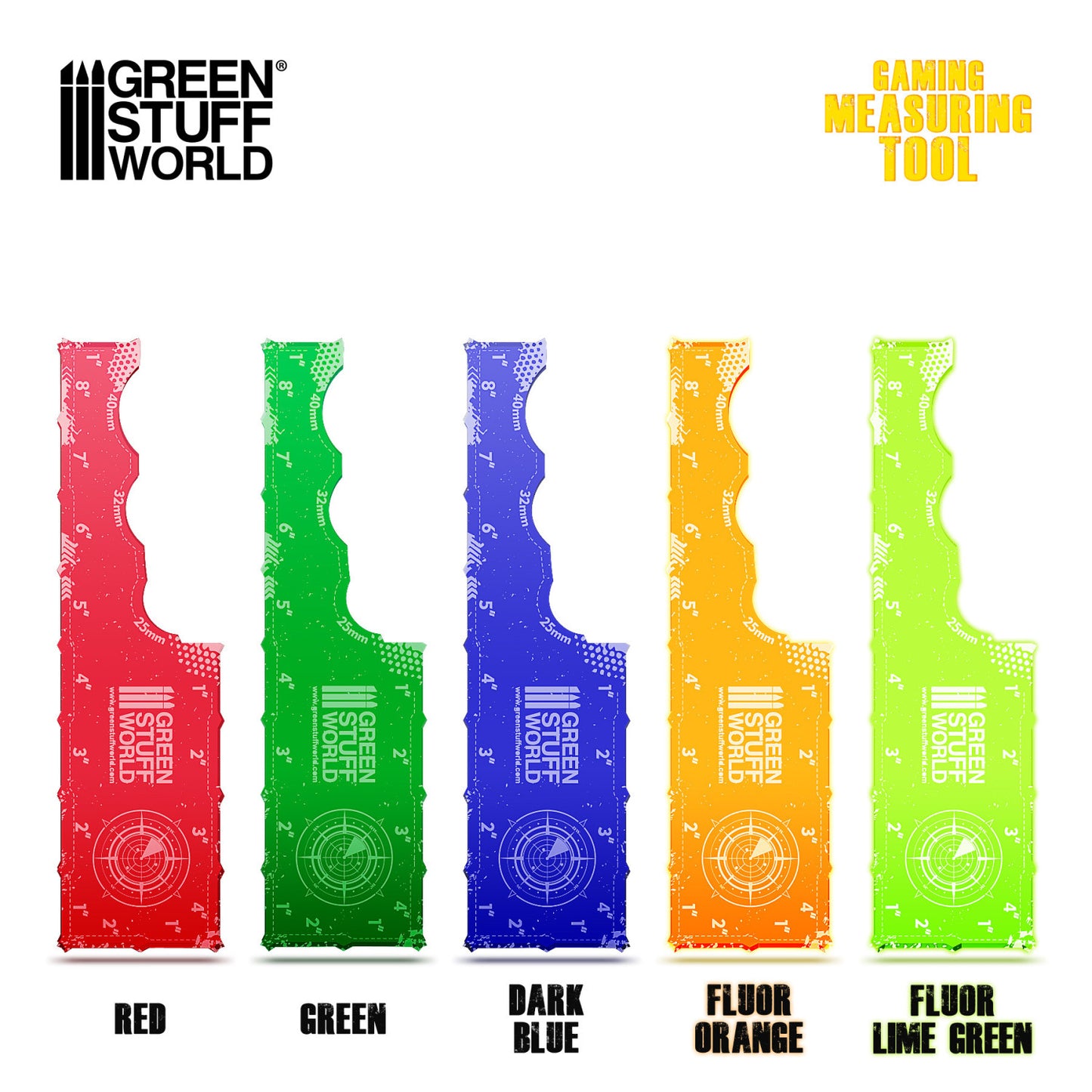 [AGS] Regla Gaming - Verde Fluor 8 pulgadas